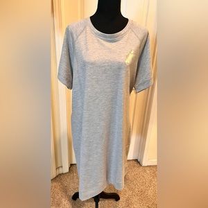 Juicy Couture Grey Powder Heather Sweatshirt Dress. Size 1X. NWT